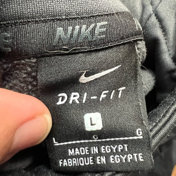 Men's Nike Therma Hoodie in deep jungle Sz L - Picture 7 of 10